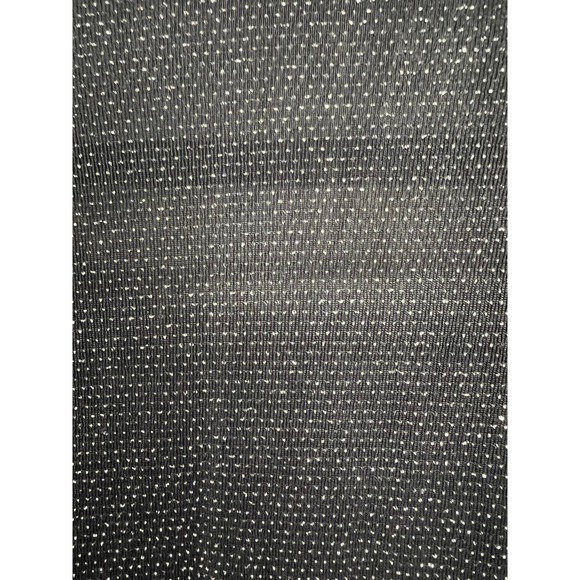 Onyx Nite Sparkly Open Front Cardigan Built-In Tank Metallic Black Party Top L - Picture 11 of 13